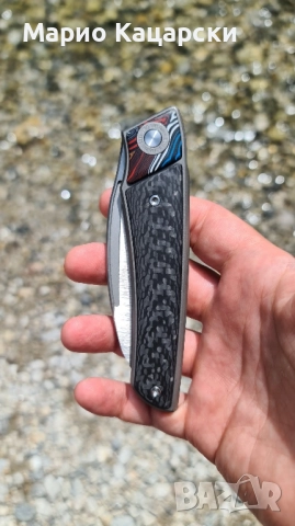 Twosun ts344 8.8см M390 стомана титан и карбон, снимка 3 - Спортна екипировка - 51739986