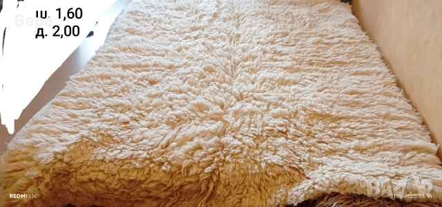 Ръчно изтъкан губер бял цвят