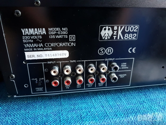 YAMAHA DSP-E390 Natural Sound Digital Sound Field Processor , снимка 7 - Ресийвъри, усилватели, смесителни пултове - 52012412