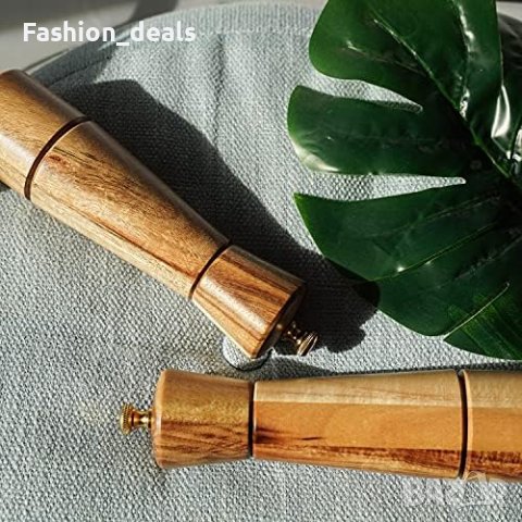 Нов Стилен Комплект керамична мелница за сол и пипер с поднос, снимка 5 - Други стоки за дома - 41541728