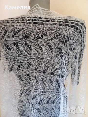 Шал от кози пух , снимка 6 - Шалове - 53211888