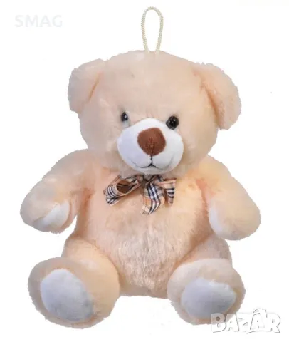 Плюшено мече бежова панделка 22 см S_1126186