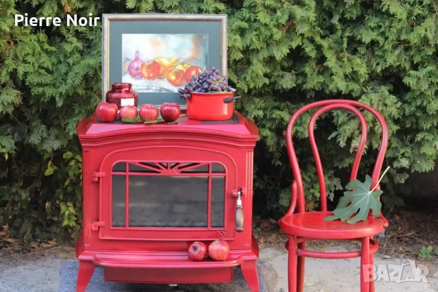 Френска чугунена печка на дърва , снимка 3 - Камини - 50279524