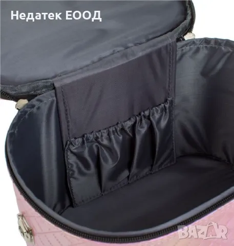 Козметично куфарче, Розов, 26x18x17.5см, снимка 4 - Куфари - 49900138