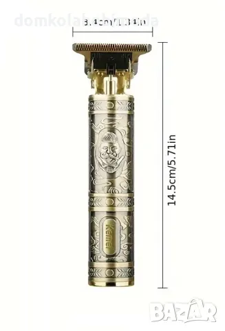 Професионален Професионален тример Kemei, USB-презареждаща батерия, С барбар,, снимка 6 - Електрически самобръсначки - 48062298