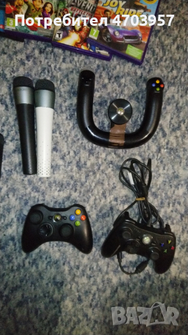Конзола Xbox 360 500gb с kinect  Микрофони Волан 2х Джойстика и игри, снимка 2 - Xbox конзоли - 53048951