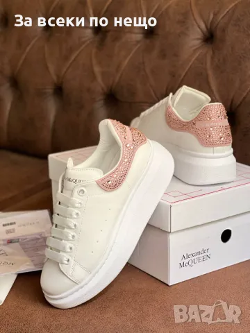 Дамски маратонки с кристали Alexander Mcqueen - Налични различни цветове Код D1484, снимка 2 - Маратонки - 48275646