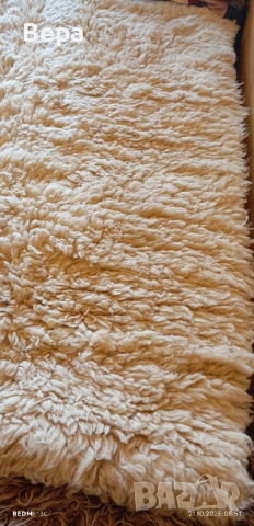 Ръчно изтъкан губер бял цвят, снимка 3 - Покривки за легло - 52127759