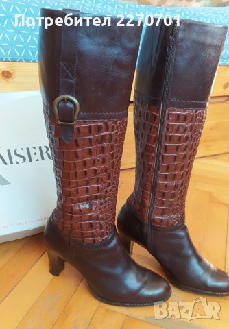 Дамски ботуши от естествена кожа - Peter Kaiser, снимка 2 - Дамски ботуши - 38965199