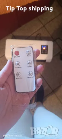 🔥 Стенна печка с вентилатор и терморегулатор – 2000W | За баня/гараж, снимка 3 - Печки, фурни - 50378304