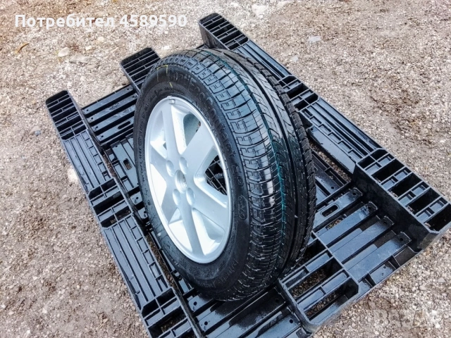 ЧИСТО НОВО Алуминиева джанта 14цола 4x100+НОВА ГУМА Continental за Toyota,Suzuki,Kia,Hyundai,Subaru, снимка 6 - Гуми и джанти - 52977596