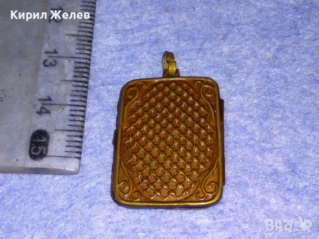 СТАРИННА ПРАВОСЛАВНА БРОНЗОВА ИКОНКА - РАМЧИЦА За СНИМКИ РЯДКА МАЙСТОРСКА ИЗРАБОТКА 42078, снимка 6 - Антикварни и старинни предмети - 44723279