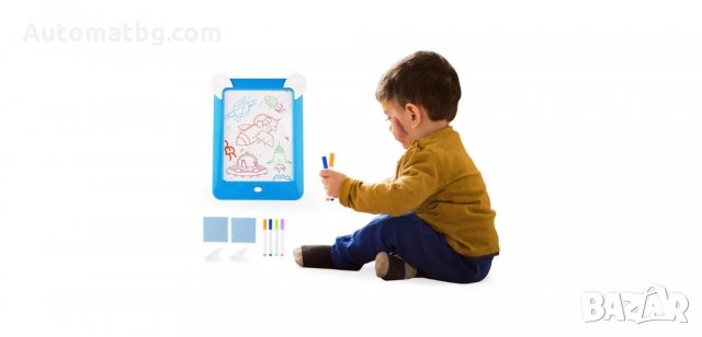 Вълшебна дъска за рисуване за деца, Синя, Automat, снимка 2 - Образователни игри - 34189369