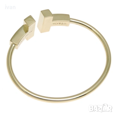 гривна Tiffani 18к позлата 16 см, снимка 3 - Гривни - 53344075