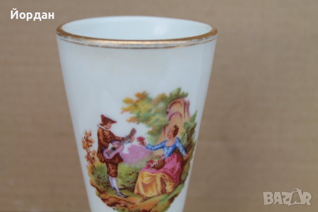 Стара Френска ваза ''Limoges'' , снимка 2 - Антикварни и старинни предмети - 42611381