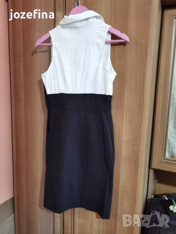 Рокля в бяло и черно, снимка 5 - Рокли - 37505716