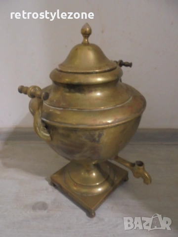 № 8499  СТАР МЕТАЛЕН СЪД / АНТИКВАРЕН САМОВАР – ДЕКОРАТИВЕН И КОЛЕКЦИОНЕРСКИ , снимка 2 - Антикварни и старинни предмети - 53489385