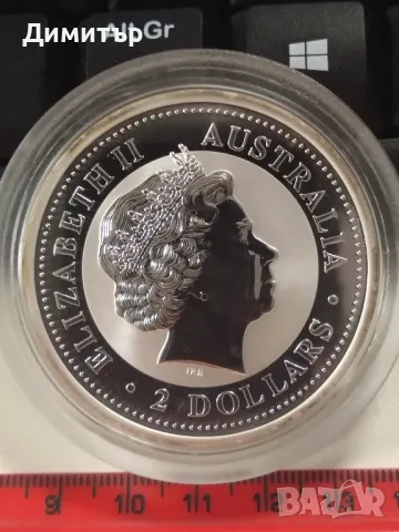 Сребърна монета "Кукабура", 2 Oz, Австралия, 2006г., снимка 2 - Нумизматика и бонистика - 48707205