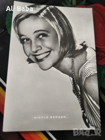 картичка/снимка френската актриса Никол Бергер , снимка 1