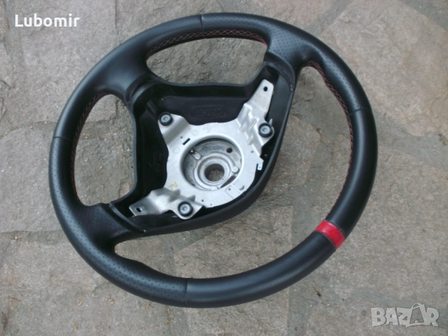 Волан, трилъчев, спортен - оригинален Аudi A3 - с дупчена кожа ! , снимка 7 - Аксесоари и консумативи - 52458974