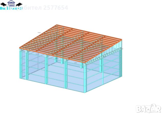 ЛИЗИНГ - Халета, Хале, Магазини, Магазин, Складове 80м2-8м х 10м х 3.5, снимка 7 - Строителни материали - 44145543