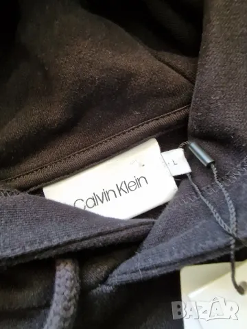 Страхотен мъжки суитчър, CALVIN KLEIN нов с етикет,  размер L , снимка 8 - Суичъри - 47795263