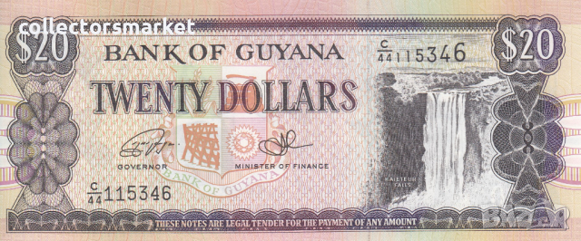 20 долара 1996, Гвиана