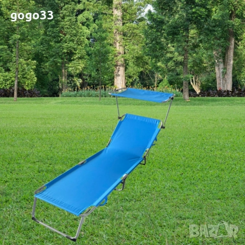 Градински шезлонг Muhler C2013, 188x56x25 cm, снимка 3 - Други - 49920910