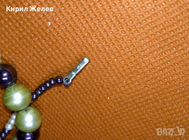 АРИСТОКРАТИЧНО СТАРО ПЕРЛЕНО КОЛИЕ ПОСРЕБРЕНО РЪЧНА МАЙСТОРСКА ИЗРАБОТКА 18021, снимка 3 - Антикварни и старинни предмети - 47315779