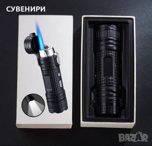 Запалка 3 в 1 . Работи на ток и газ- ветроустойчива + фенер, снимка 11 - Запалки - 40775080