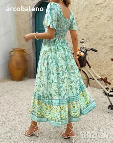 Дамска ежедневна рокля с А-силует, 5цвята , снимка 9 - Рокли - 50568533