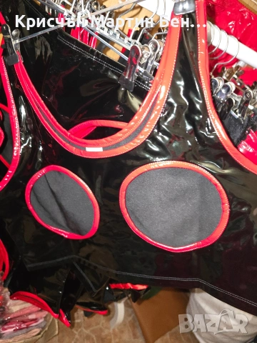 Комплект Бельо от латекс с висока блясък , снимка 7 - Корсети, бюстиета, топове - 48775617