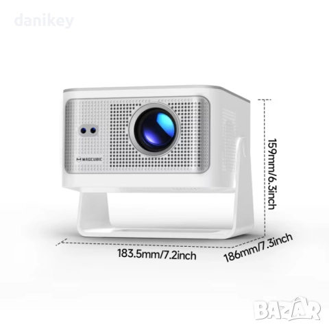Нов проектор Magcubic HY350MAX – мощен, компактен, идеален за дома, снимка 2 - Плейъри, домашно кино, прожектори - 52921087