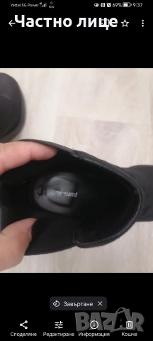 38н.Намалени дамски боти, стелка 25 см , снимка 4 - Дамски боти - 53215704