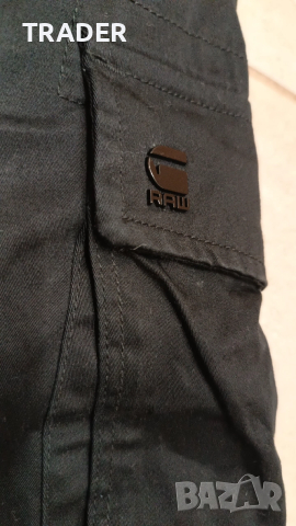 къси гащи панталони армейски бермуди G-STAR Raw Denim  черни, снимка 2 - Къси панталони - 35182855