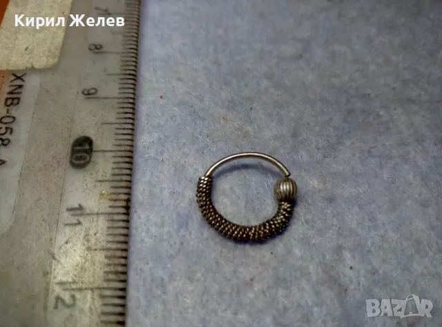 СТАРА РЕТРО АРТ МОДЕЛ СРЕБЪРНА ОБЕЦА СРЕБРО ВИСОКА ПРОБА ФИНА РЪЧНА РАБОТА 37754, снимка 4 - Антикварни и старинни предмети - 49704814