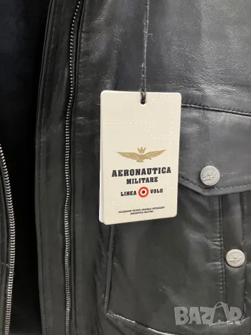 Кожено яке Aeronautica Mlitare Frecce Tricolori, снимка 3 - Якета - 48732364