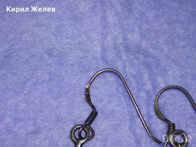НЕВЕРОЯТНИ ГОТИЧЕСКИ СРЕБЪРНИ ОБЕЦИ ОКСИДИРАНО СРЕБРО 925 АНГЛИЯ Ръчна ХУДОЖЕСТВЕНА ИЗРАБОТКА 40009, снимка 13 - Обеци - 42656176