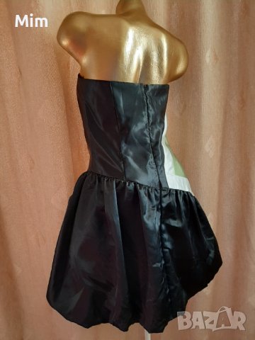 Jessica M/L Черна сатенена рокля , снимка 3 - Рокли - 39086679