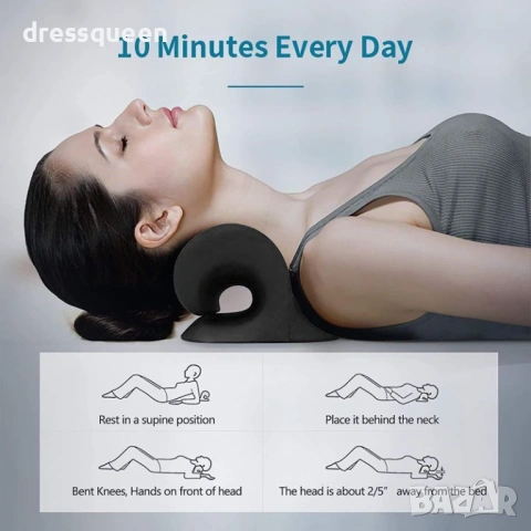 4645 Професионален уред за цервикална опора и релаксация на врата, снимка 2 - Масажори - 53654182