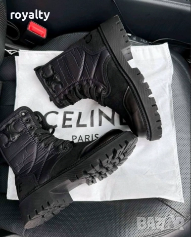 Celine черни дамски боти , снимка 2 - Дамски боти - 51870900