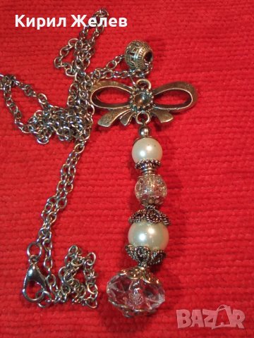 ПОСРЕБРЕН АРТ ДЕКО СТИЛ ВИНТИДЖ МЕДАЛЬОН 9101, снимка 9 - Колиета, медальони, синджири - 35193829