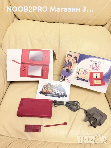 Nintendo DS Lite USG-001 Crimson/Red с оригинална кутия