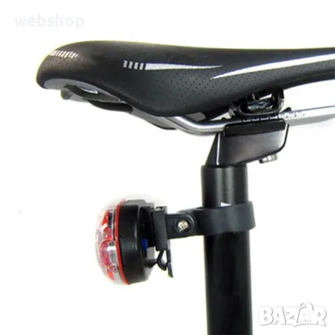 Комплект LED Фар и Стоп за велосипед, Водоустойчиви материали, Системата за захващане, Червен/Черен/, снимка 3 - Аксесоари за велосипеди - 48686889
