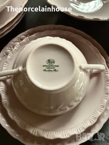 Hutschenreuther- Сервиз за хранене за 14 човека като Нов Розов порцелан, снимка 3 - Сервизи - 48404574