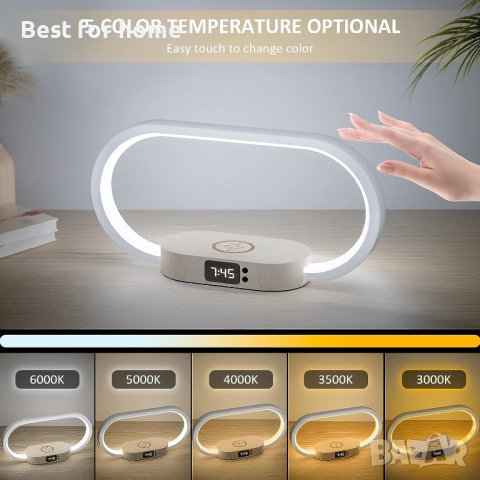 Настолна Лампа с Безжично зареждане WA09, снимка 5 - Настолни лампи - 41635253