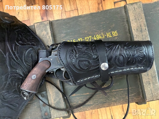 Western колан с десен кобур. Мексико, снимка 7 - Антикварни и старинни предмети - 53613712