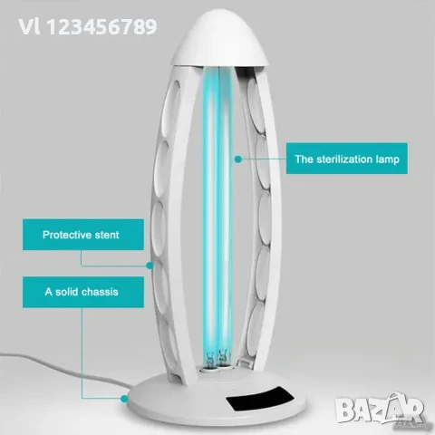 Бактерицидна UV лампа с озон за стерилизация на помещения, снимка 2 - Други стоки за дома - 50817889