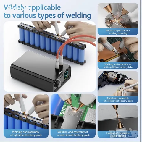 11500W AwithZ UK 1 Точкова заваръчна машина за батерии – Spot Welder, снимка 5 - Поялници и запояване - 56247056