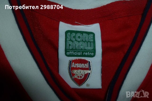 ретро футболен екип Arsenal London JVC, снимка 5 - Футбол - 41126569